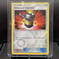 Pokemon TCG Enhanced Hammer 124/145 HOLO Sm-Guardians Rising Reverse Holo Mint - Image 1