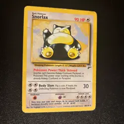 Snorlax 30/130 Pokemon TCG Base Set 2 Non Holo 2000 HP - Image 1