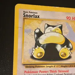 Snorlax 30/130 Pokemon TCG Base Set 2 Non Holo 2000 HP - Image 5