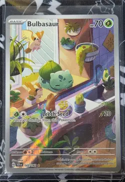 Bulbasaur 143/142 Sv07: Stellar Crown Holo Pokemon NM near mint - Image 1