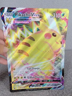 Pokemon PIKACHU VMAX Oversized Jumbo Black Star Promo #SWSH286 - Image 1
