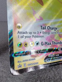 Pokemon PIKACHU VMAX Oversized Jumbo Black Star Promo #SWSH286 - Image 4