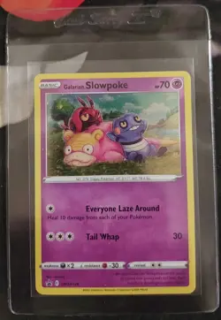 Galarian Slowpoke SWSH126 HD Galaxy Swirl Pokemon Black Star Promo - Image 2