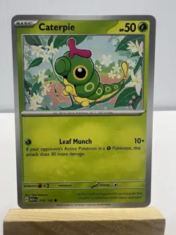 Caterpie 010/165 Common Regular Near Mint Pokemon 151 SV - Image 1