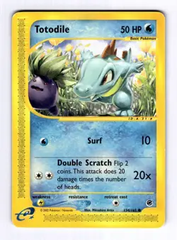 Totodile (134) Expedition #134 (2002) Common HP Pokemon - Image 1