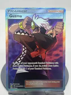 Pokemon TCG Guzma SV84/SV94 Hidden Fates: Shiny Vault Holo Rare NM - Image 1