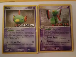 Pokemon Cards Ex Deoxys Natu 66/107 & Xatu 29/107 Reverse Holo Stamped - Image 1