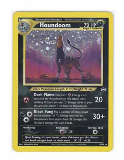 2001 Pokemon Nintendo Houndoom 08/64 Neo Revelation Holo - Image 1