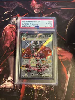 PSA 10 Charizard ex #074 SVP 2024 Pokemon S&V Paldean Fates Tin Black Star Promo - Image 1