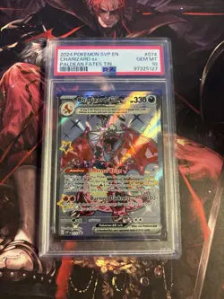 PSA 10 Charizard ex #074 SVP 2024 Pokemon S&V Paldean Fates Tin Black Star Promo - Image 3