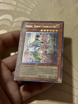 Yugioh Enishi, Shien's Chancellor Ultimate Rare GLAS-EN032 1st Edition NM - Image 2