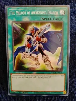 Yugioh The Melody Of Awakening Dragon (Spell Card) 1ST Edition SDCB-EN029 Mint - Image 1