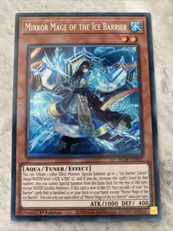 Yugioh - Mirror Mage of the Ice Barrier - Secret Rare - BLTR-EN007 - 1st Edition - Image 1