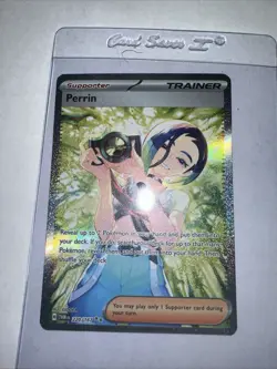 Pokemon TCG Perrin Card 220/167 Twilight Masquerade Special Illustration Rare - Image 1
