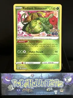 Pokemon Card Radiant Venusaur 004/078 Pokemon GO Ultra Rare Near Mint - Image 1