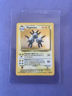 Pokemon TCG Magneton Base Set Holo Unlimited Rare Card 9/102 - Image 4