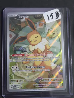 Eevee SVP173 Black Star Promo Full Art Holo Rare Pokemon Card NM - Image 1