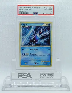 Pokemon BLACK STAR PROMO LUGIA #HGSS02 HOLO FOIL CARD PSA 8 NM-MT #* - Image 2