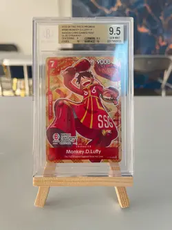 One Piece Card Game Monkey D. Luffy Bandai Card Game Fest 24-25 P-080 BGS 9.5 - Image 1