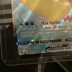 Surfing Pikachu Vmax 009/025 Celebrations NM Full Art Ultra Rare Pokemon Card - Image 2