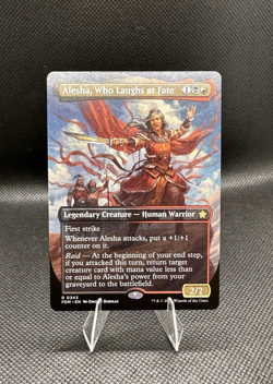 Alesha, Who Laughs at Fate FDN Foundations MTG 343 RARE BORDERLESS NM - Image 1