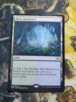 MTG Magic the Gathering Misty Rainforest (250/765) Modern Horizons 2 NM - Image 1