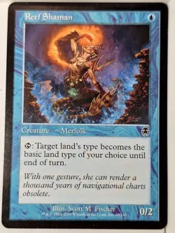Reef Shaman - Apocalypse - Magic the Gathering MTG Nice! - Image 1