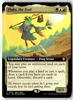 MTG - Flubs, the Fool (Extended Art) 356 Near MintBuy-A-Box Promos - Image 1