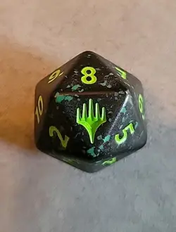 Magic The Gathering Spiderman Pre Release D20 Die (Green) - Image 2