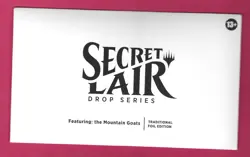 MTG Secret Lair Featuring: the Mountain Goats [SEALED FOIL] Magic the Gathering - Image 1
