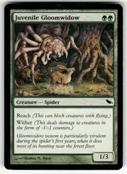 JUVENILE GLOOMWIDOW #121 MTG SHADOWMOOR - Image 1