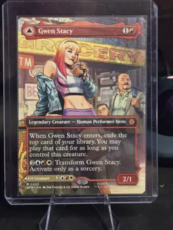 Gwen Stacy (0202) (Borderless) Marvel's Spider-Man Regular MTG - Image 1
