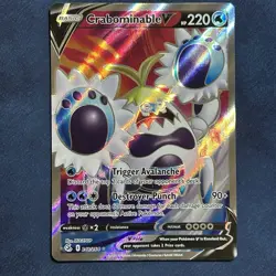 Pokemon TCG Crabominable V Fusion Strike 248/264 Holo Full Art Ultra Rare - Image 1