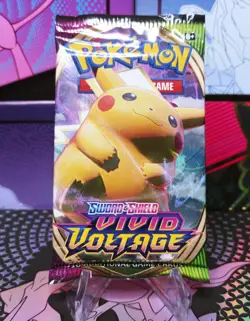 Pokemon TCG Vivid Voltage Booster Pack brand new factory sealed with bonus! - Image 1