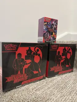 Pokemon Destined Rivals ETB X2 + Booster 1 Bundle - Image 1