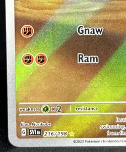 Sandile 216/198 Sv01: Scarlet & Violet Base Set Full Art Holo Pokemon TCG - Image 4