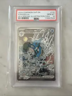 Kingdra EX 131 Pokemon TCG Scarlet & Violet Black Star Promo Holo PSA 10 - Image 3