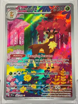 Sawsbuck - 166/162 - Illustration Rare - Temporal Forces - Pokemon TCG - Image 1