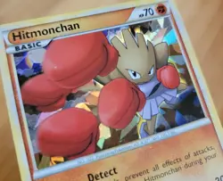 Pokemon TCG Hitmonchan (Undaunted 51) Call of Legends HGSS24 Cracked Ice Holo LP - Image 3