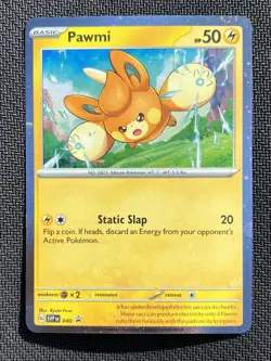 Pawmi SVP 040 Holographic Black Star Promo Pokemon TCG NEAR MINT NM - Image 1