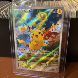 Pikachu 027 Sv: Scarlet & Violet Promo Cards Sealed Nm-M Pokemon Tcg - Image 1