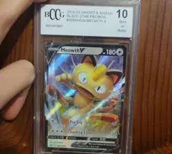 Meowth V SWSH004 SWSH: Sword & Shield Promo Cards Holo - Image 1