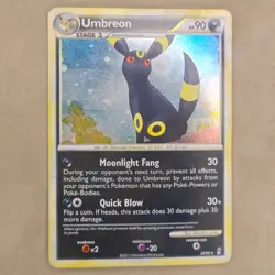 Umbreon 22/95 Call of Legends Holo Pokemon Card TCG HP Heavily Played - Image 1
