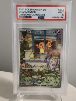 Pokemon Charmander #044 Sv: Scarlet & Violet Black Star Promo Card Holo PSA 9 - Image 1