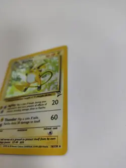 Pokemon Card Raichu 16/130 Base Set 2 Rare Holo WOTC NM - Image 4