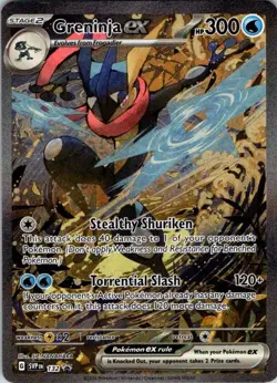 Pokemon TCG Greninja EX Black Star Promo Shrouded Fable SVP132 MINT/NM Card SIR - Image 1