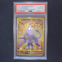 PSA 10 Houndoom 179/163 Pokemon TCG Battle Styles Gold Secret Rare Full Art Card - Image 2