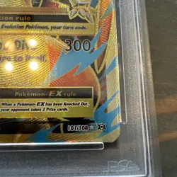 M Charizard EX Full Art Holo Ultra Rare Card 101/108 Evolutions PSA 9 - Image 3