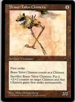 Magic the Gathering Brass-Talon Chimera Visions MTG Free Shipping! - Image 1