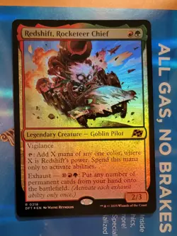 1x Redshift, Rocketeer Chief - Foil Aetherdrift NM IN HAND SHIPS FAST! - Image 1